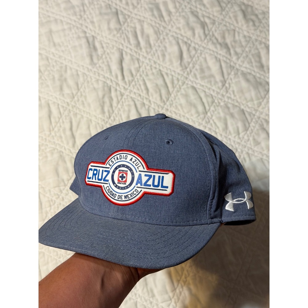 Under Armour Cruz Azul Estadio Azul Mexico Soccer Hat Blue Snapback Cap hat